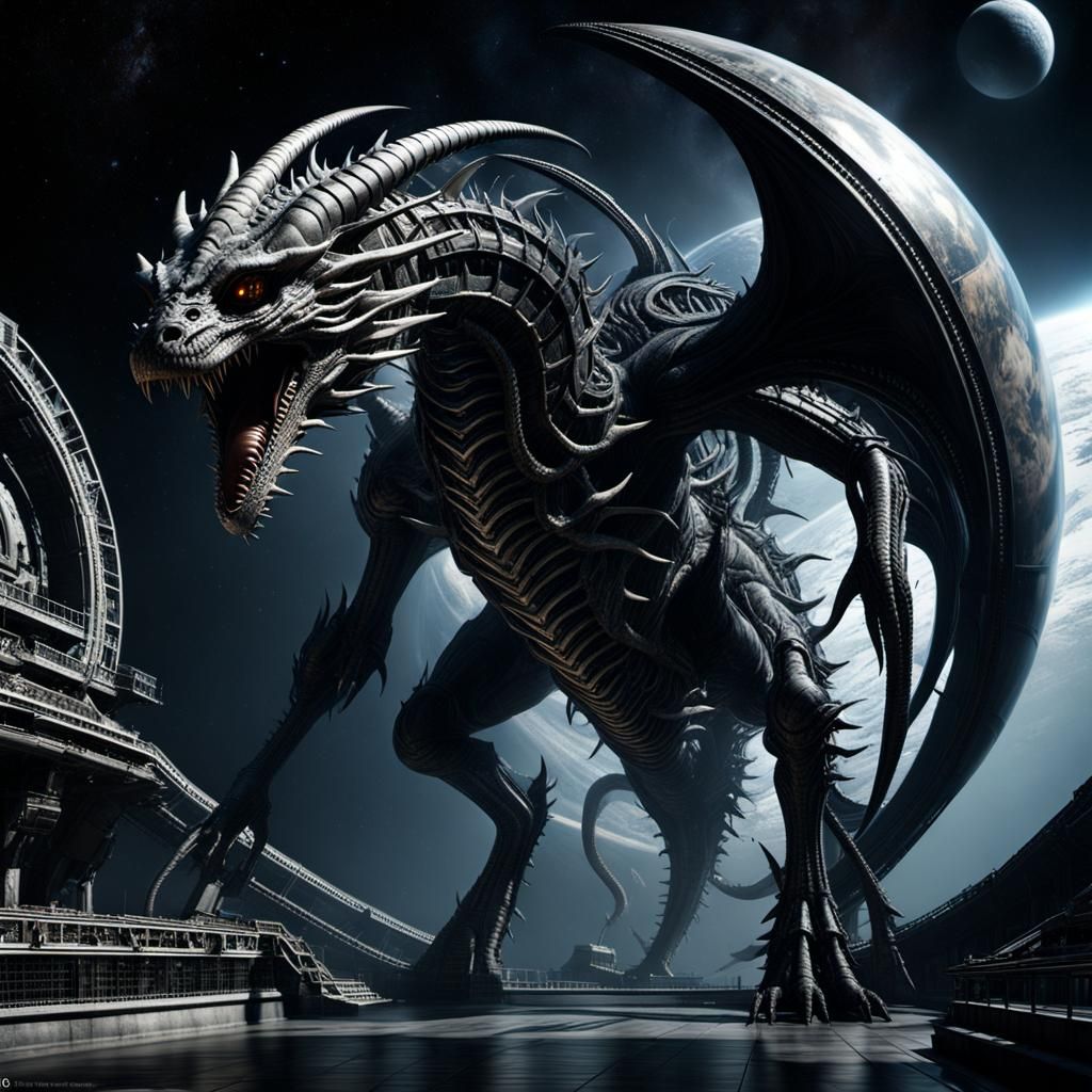 Alien Mechanical Dragon