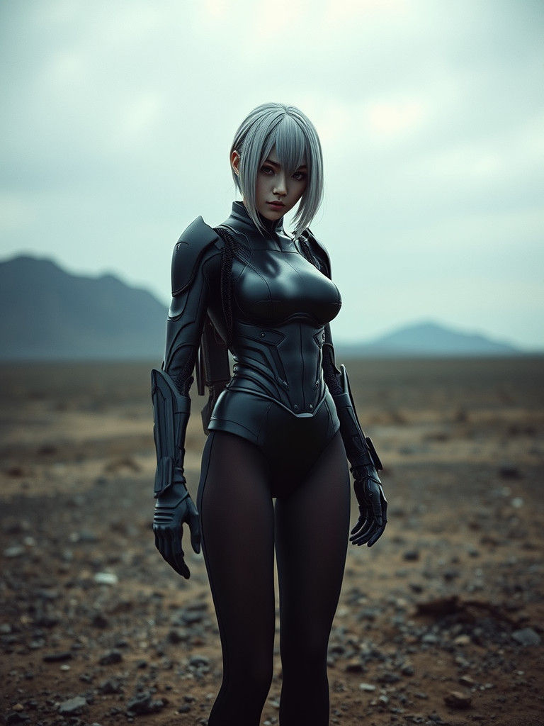 YoRHa No. 2 Type B, Three Woman, Grey Hair, Pantyhose
