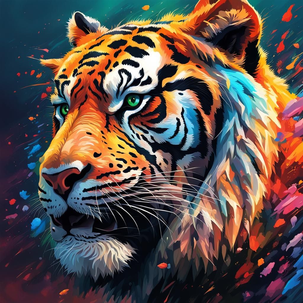 Post-Apocalyptic Nature Scene with Animals