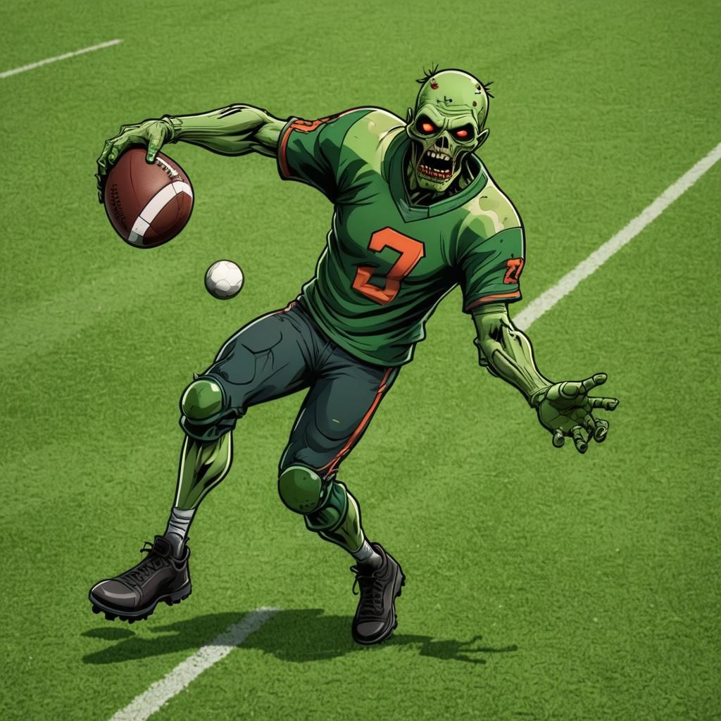 zombie football player