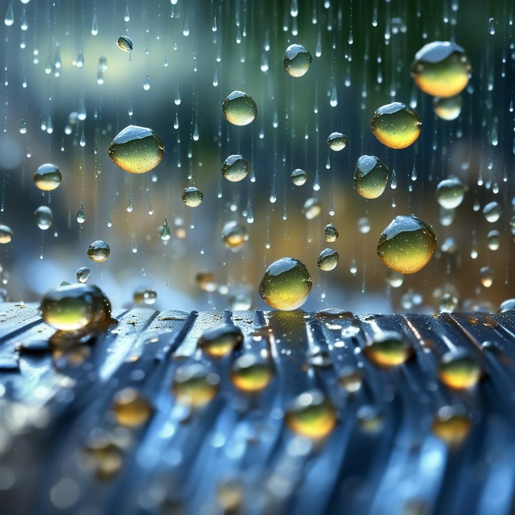 Fairy Raindrops Dancing: Lyrical Abstraction in 8K