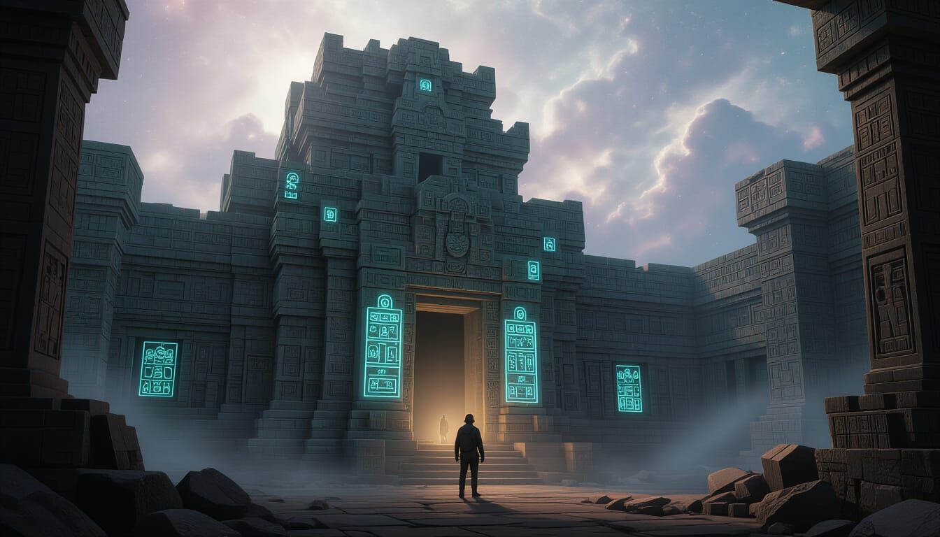 Forgotten Nebula Temple: Mayan & Egyptian Styles