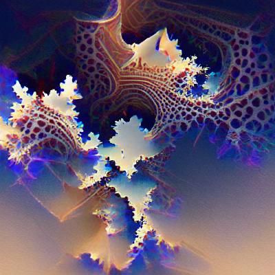 Abstract Fractal Pattern in Vibrant Colors