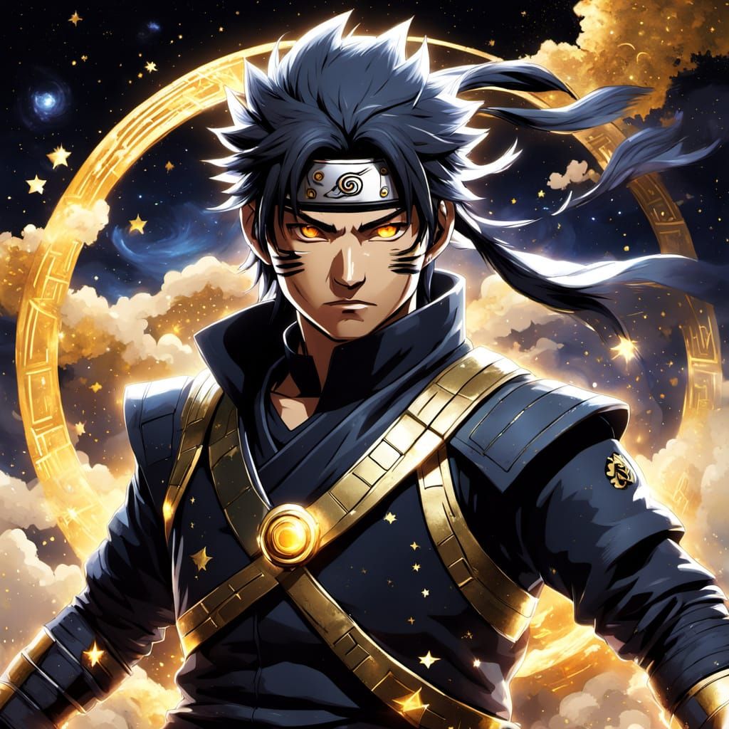 Naruto Shinobi with Stellar Jutsu and Cosmic Power