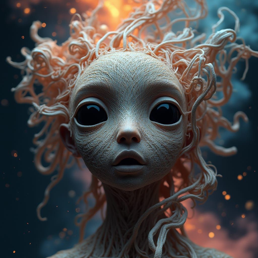 Celestial Being of Cosmic Wonder