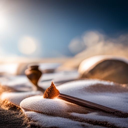 Cinnamon-Scented White Powder: Professional DSLR Photography