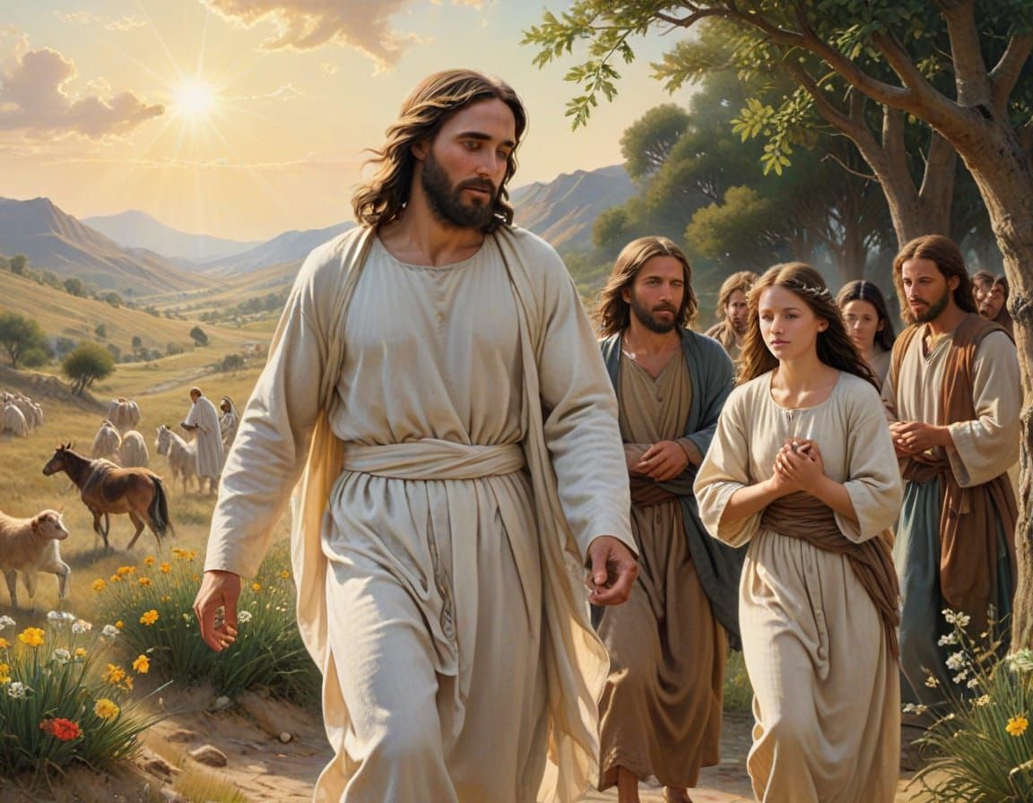 Jesus Gently Lifts Burdens, Inspiring Hope