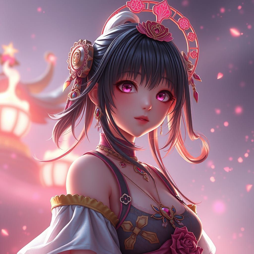 Surreal 3D Anime Art of Holika Dahan