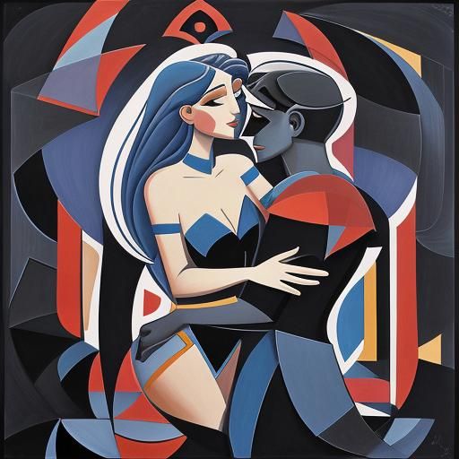 Aphrodite's Kiss: Cubist Interpretation in Euclidean Style
