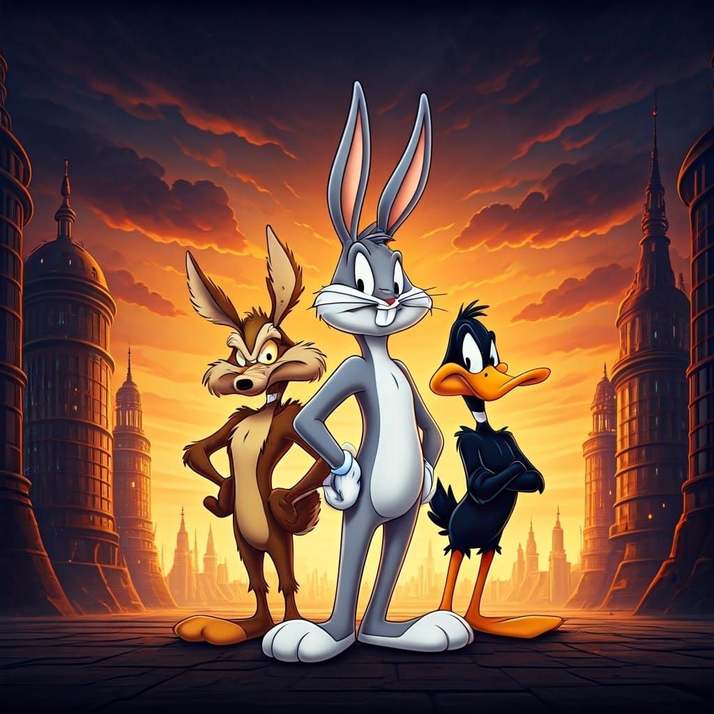 Looney Tunes Heroes Stand Against Tyranny in Epic Cyberpunk ...