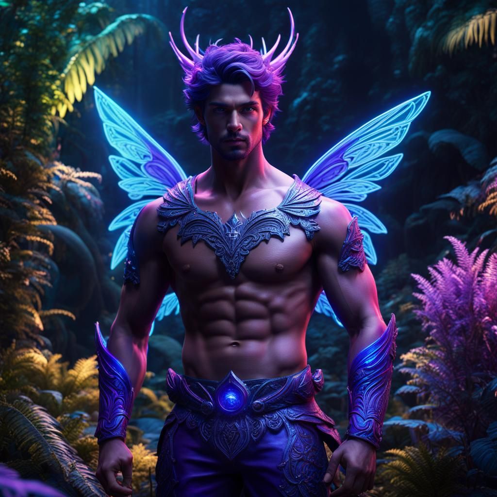 Neon Fairy Prince in Astral Sea Forest