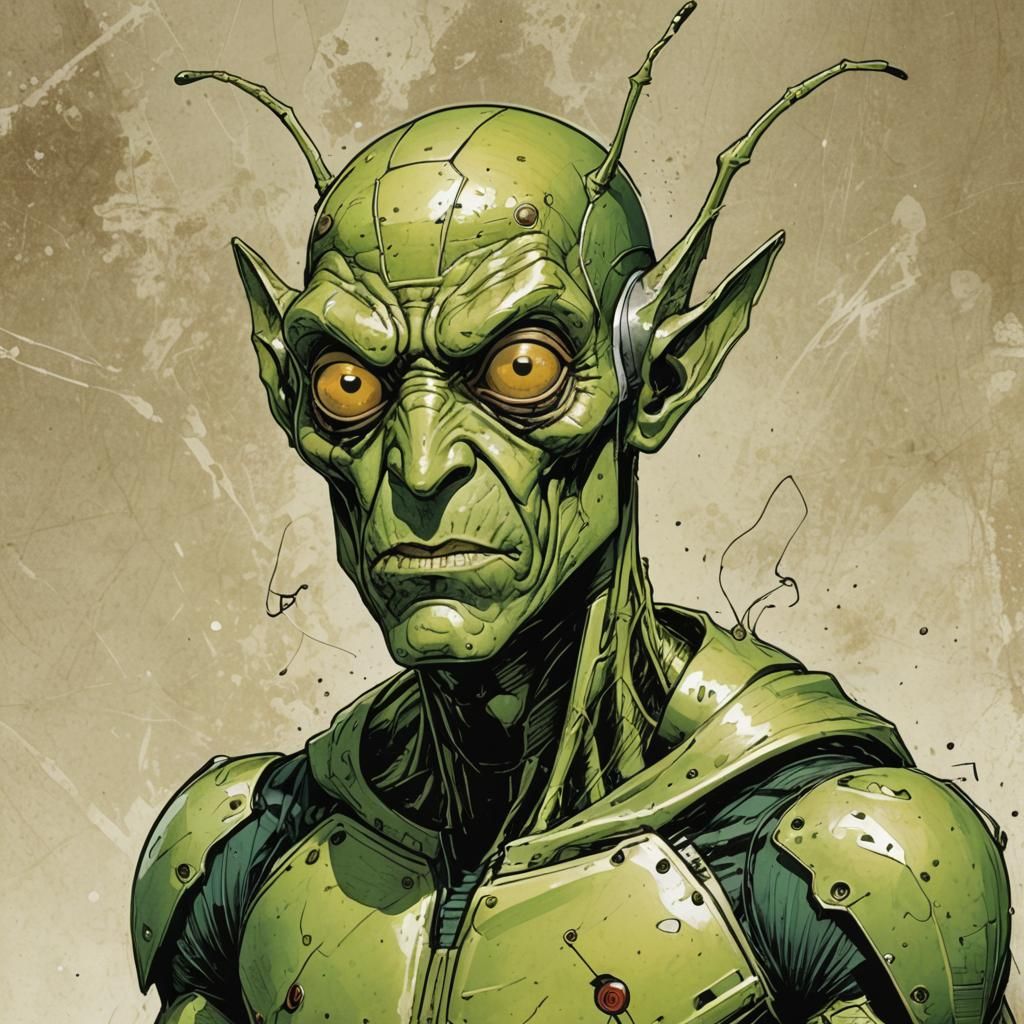 DC Comics Ambush Bug in Cyberpunk Style