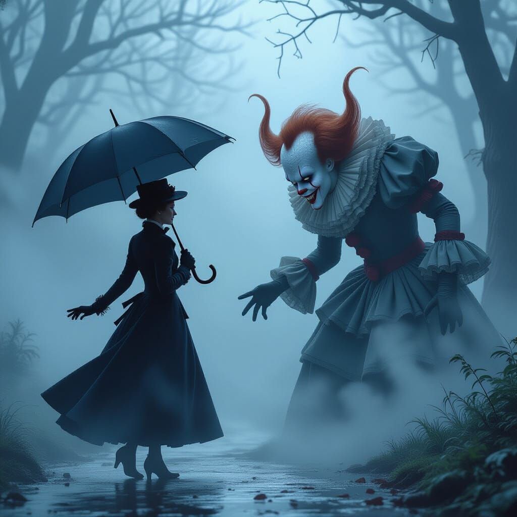 Mary Poppins vs. Pennywise: An Epic Battle