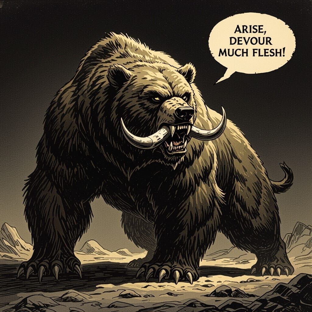 Daniel's Vision of a Fearsome Bear Beast