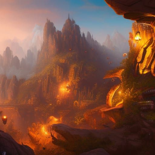 Speedy Gonzales Detailed Matte Painting