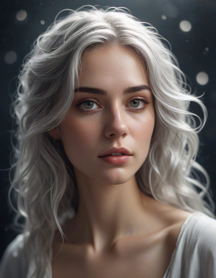 Surreal Moonlit Portrait in Soft Focus