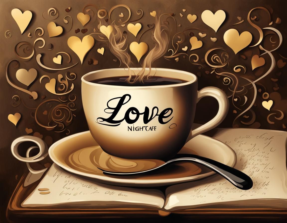 I Love NightCafe in Oil Painting Style