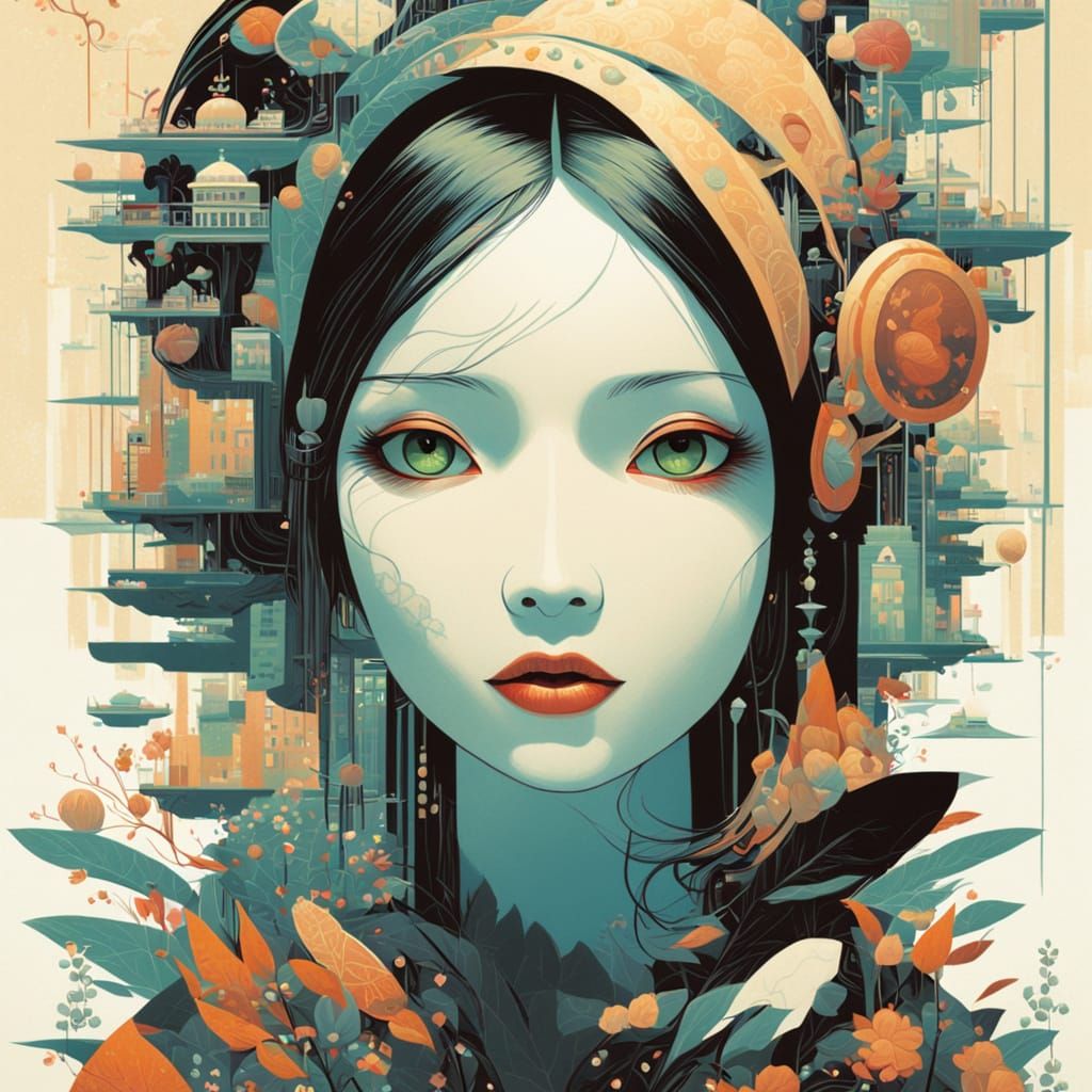 Surreal Characters in Modern Surrealist Style