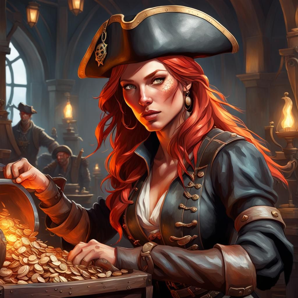 Red-Haired Pirates Discover Buried Treasure