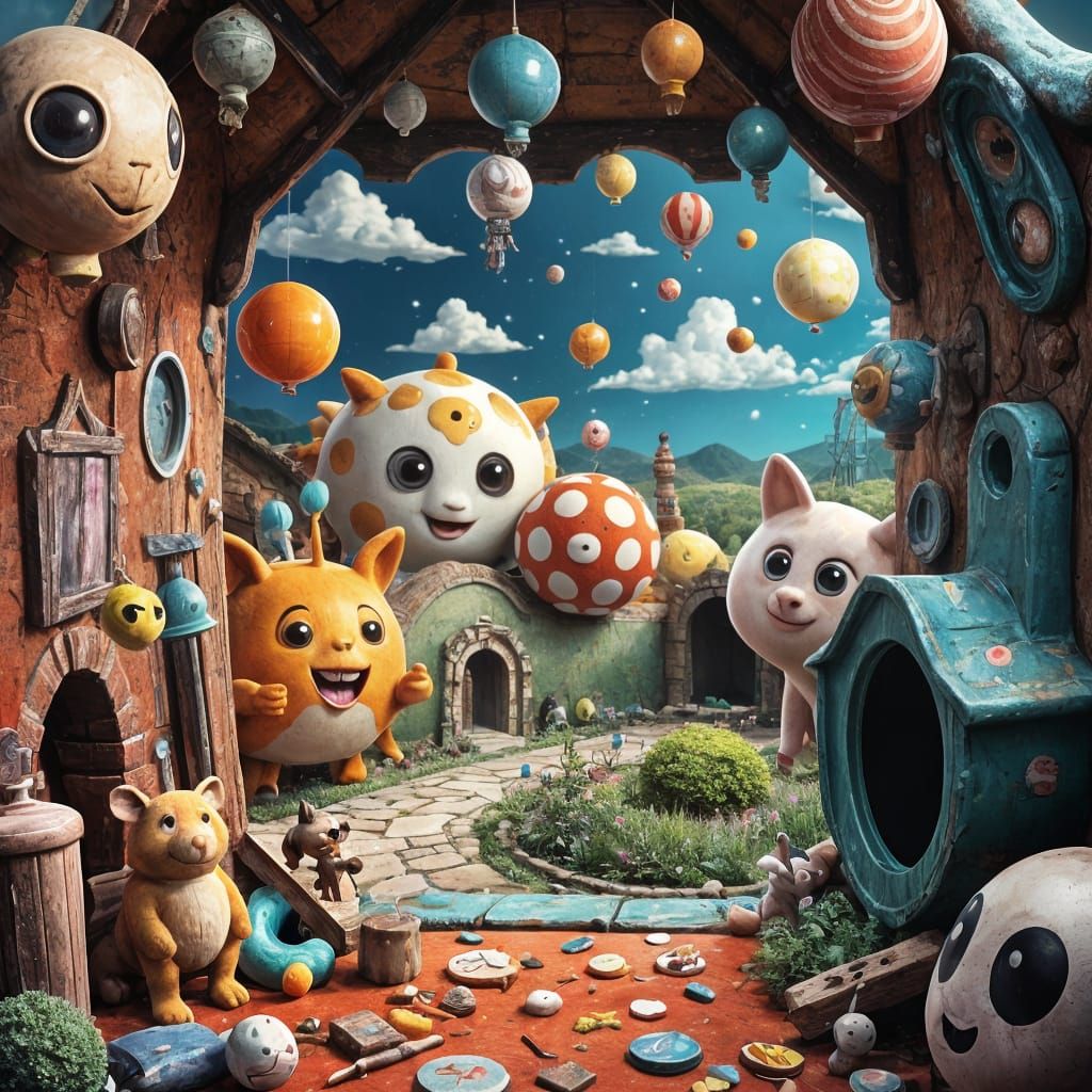 Higgledy-Piggledy Image Generated by AI