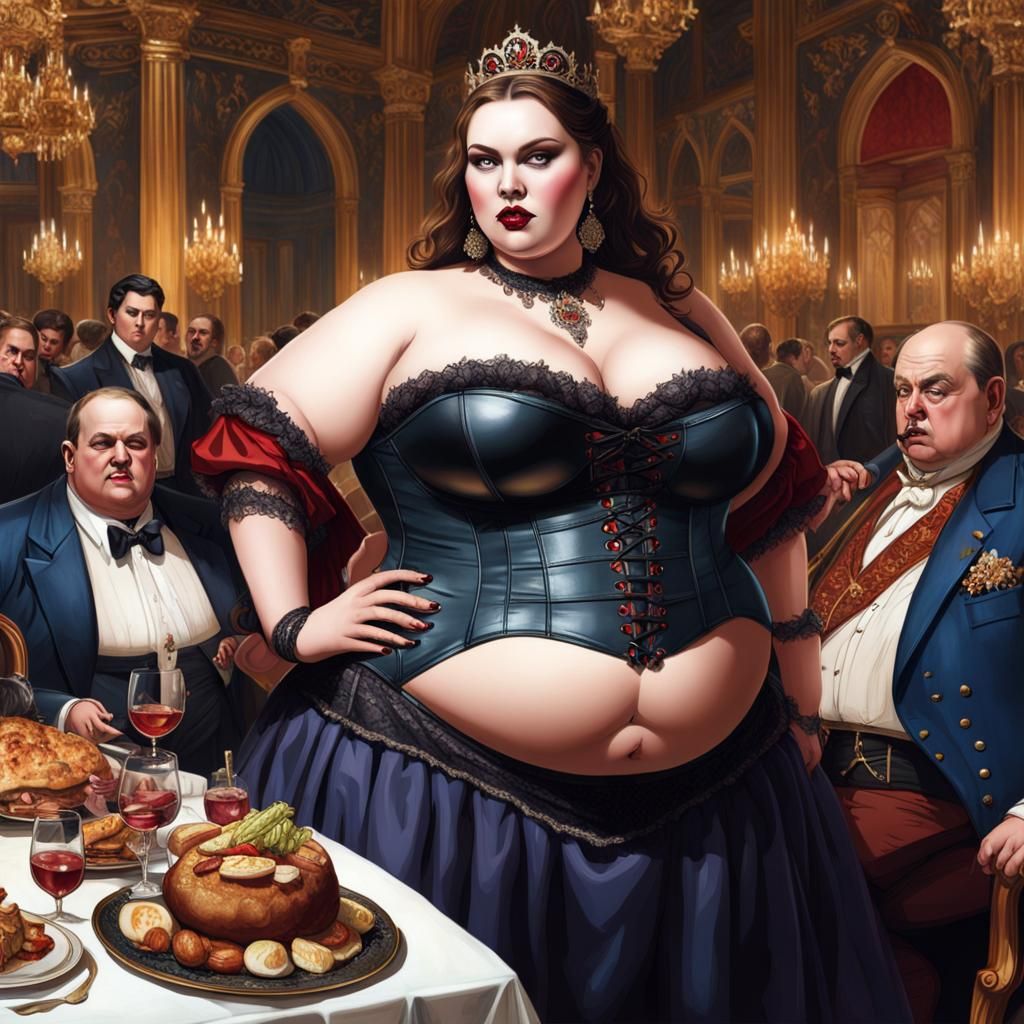 The greedy princess's adoring servants lavishly spoil her