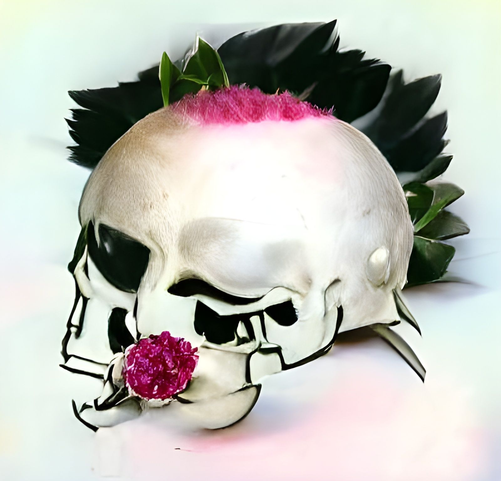 Rose Punk Skull