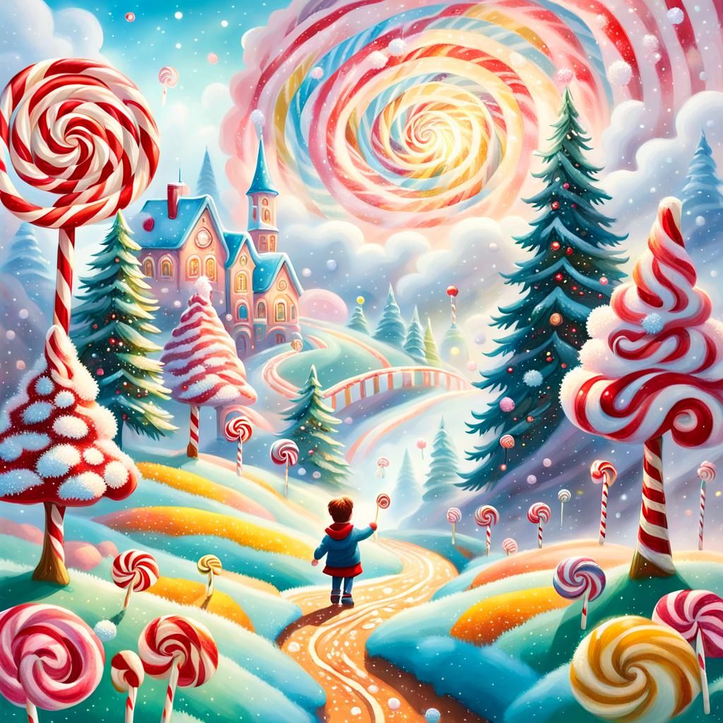 Vibrant Whimsy in a Candyland Wonderland