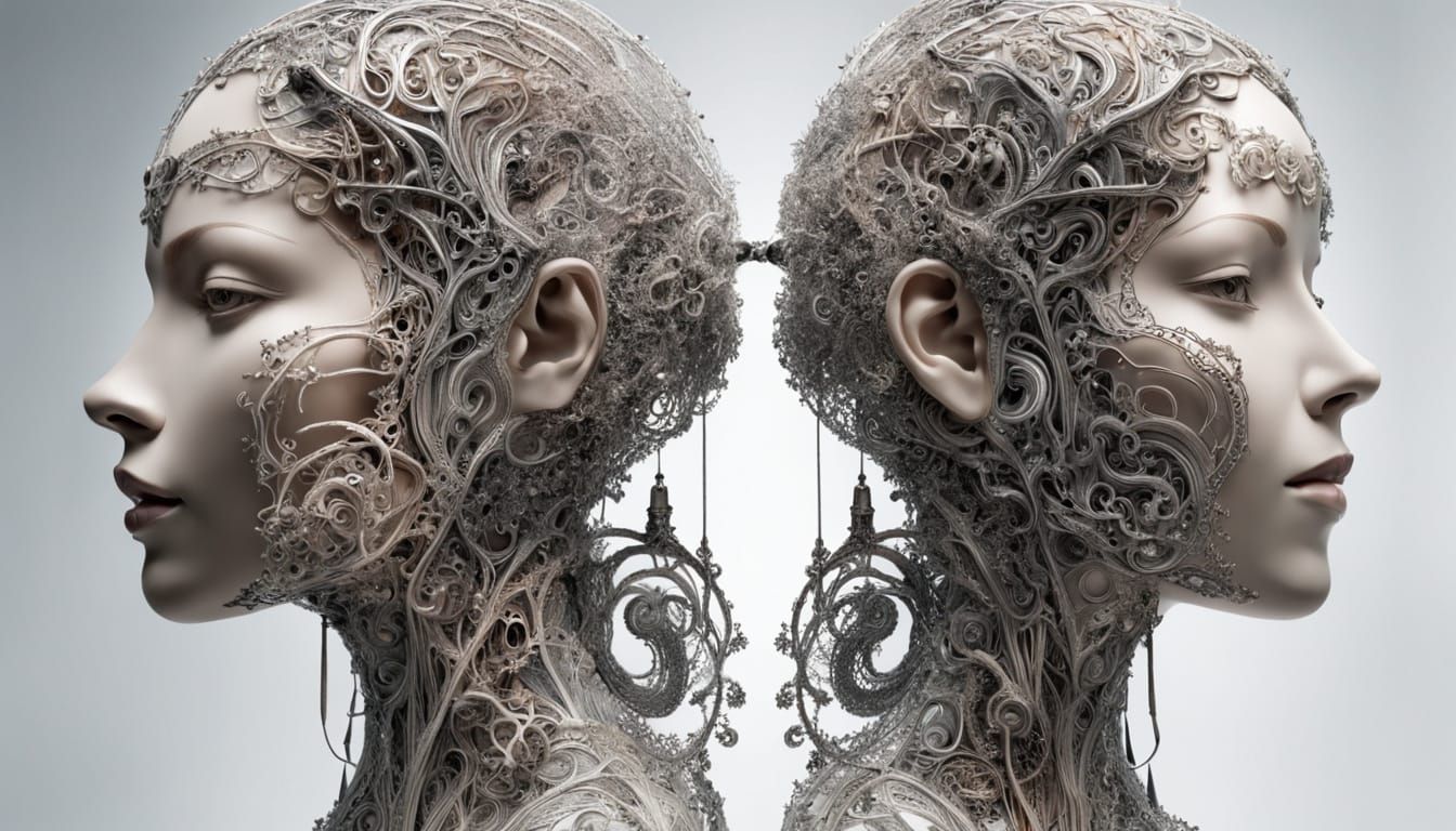 Ethereal Bioluminescent Figure with Cosmic Aura