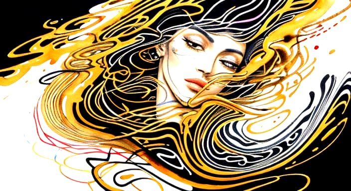 Vibrant Abstract Spring Artwork in Mixed Media