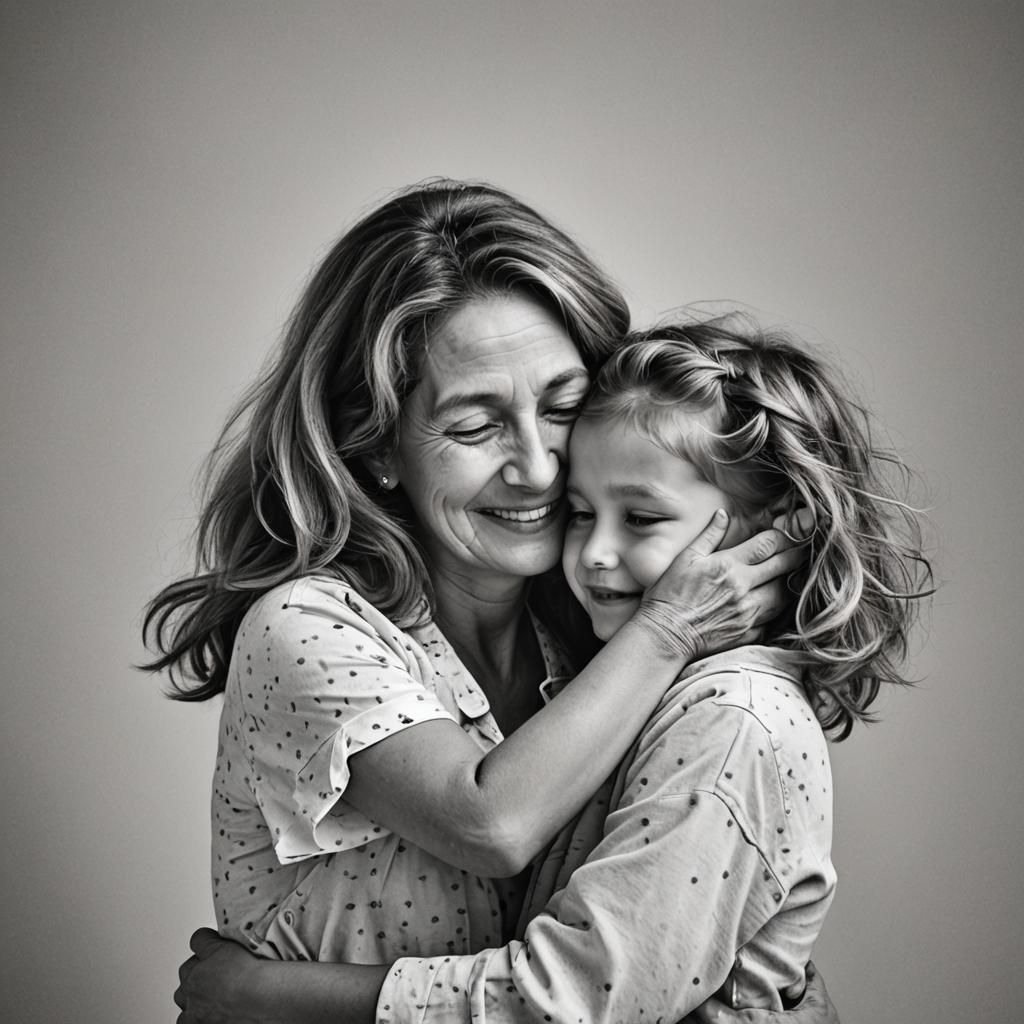 Mother and Child Embrace: A Heartwarming Moment