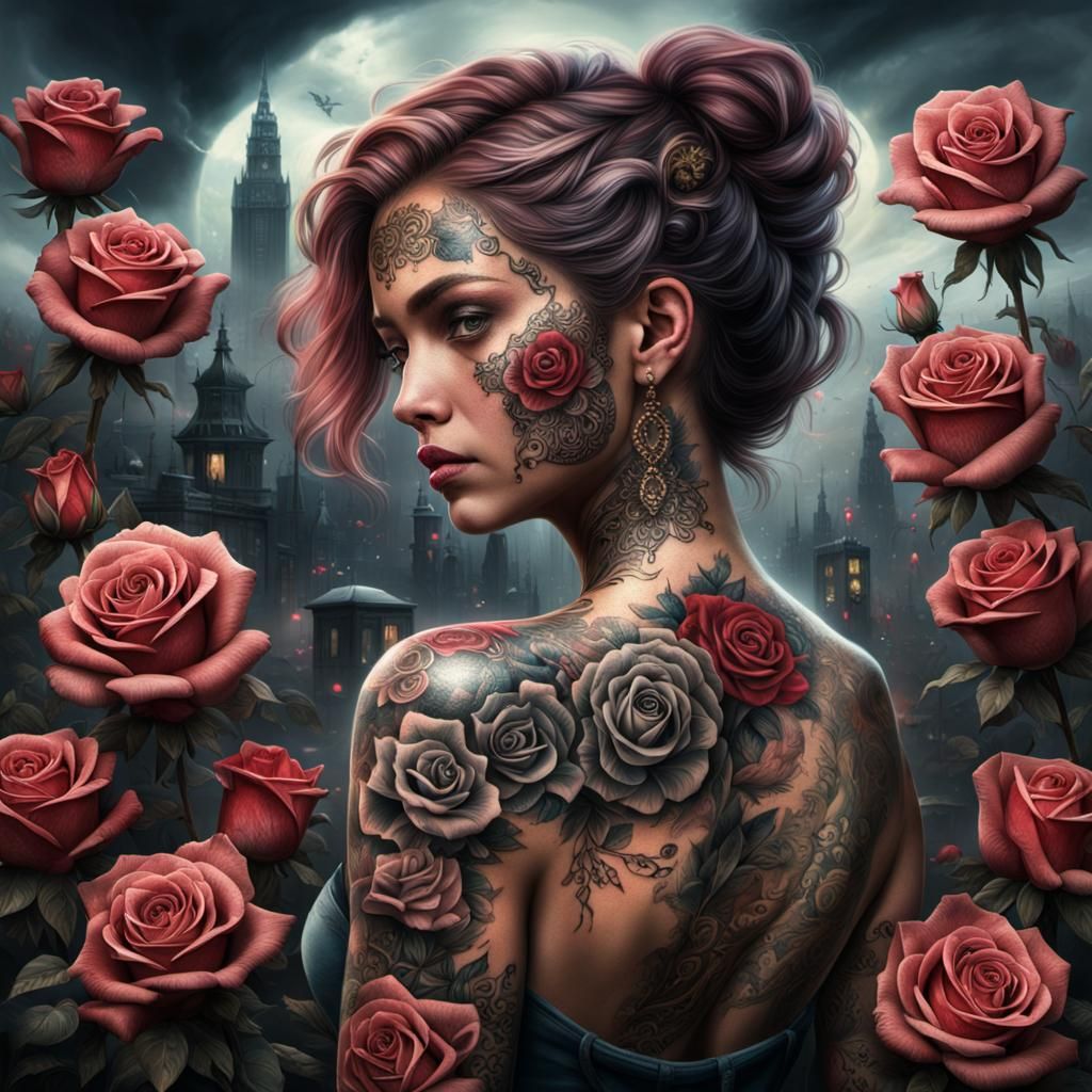 Rose Tattoo Design: Momma I Love You