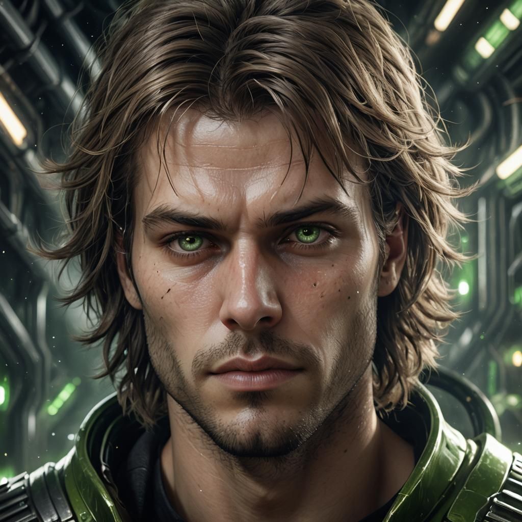 Hyperrealistic Portrait in Giger-esque Surrealism