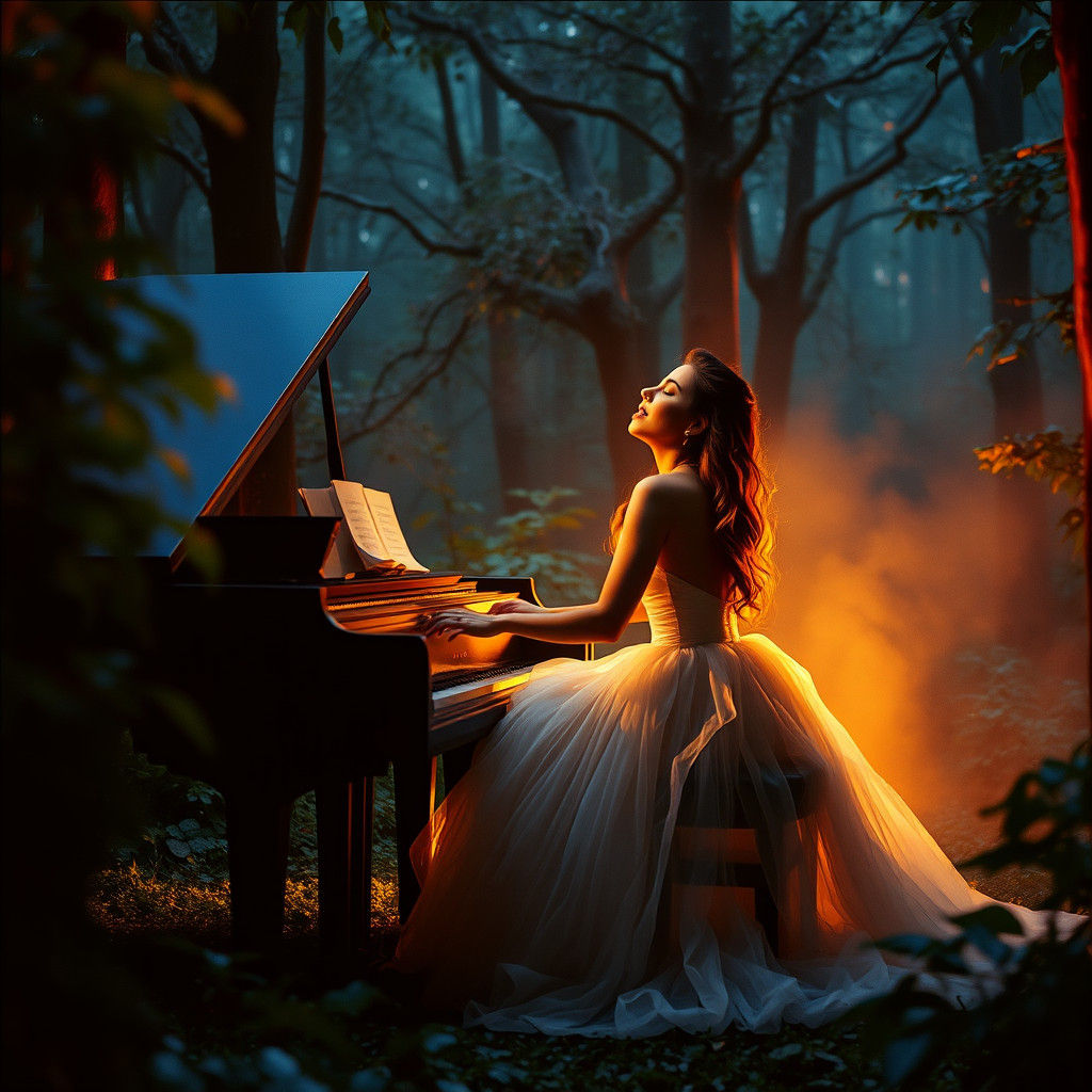 Ariana Grande Sings in Mystical Forest