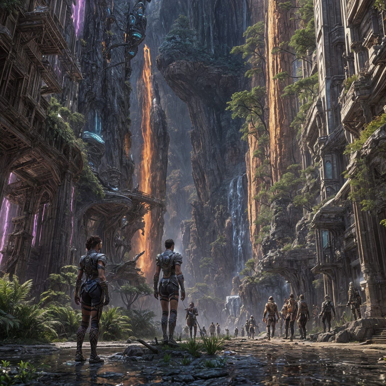 Humans in 1,000,000 Years: Detailed Matte Painting