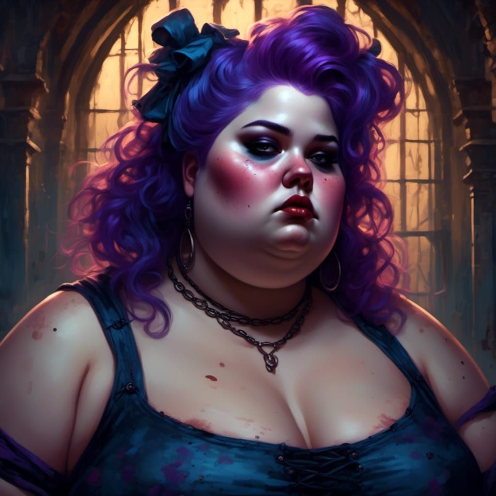 Gothic Portrait of Confident Woman in Dark Chiaroscuro