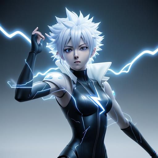 Killua Zoldyck in Electrifying 3D Anime Art
