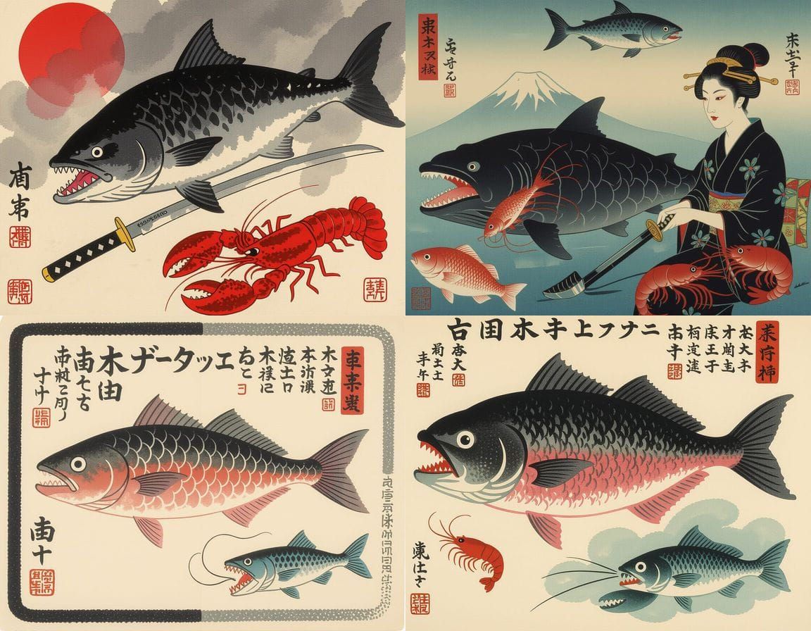 Horrific Mutant Sea Creature Inspired by Abstract Art