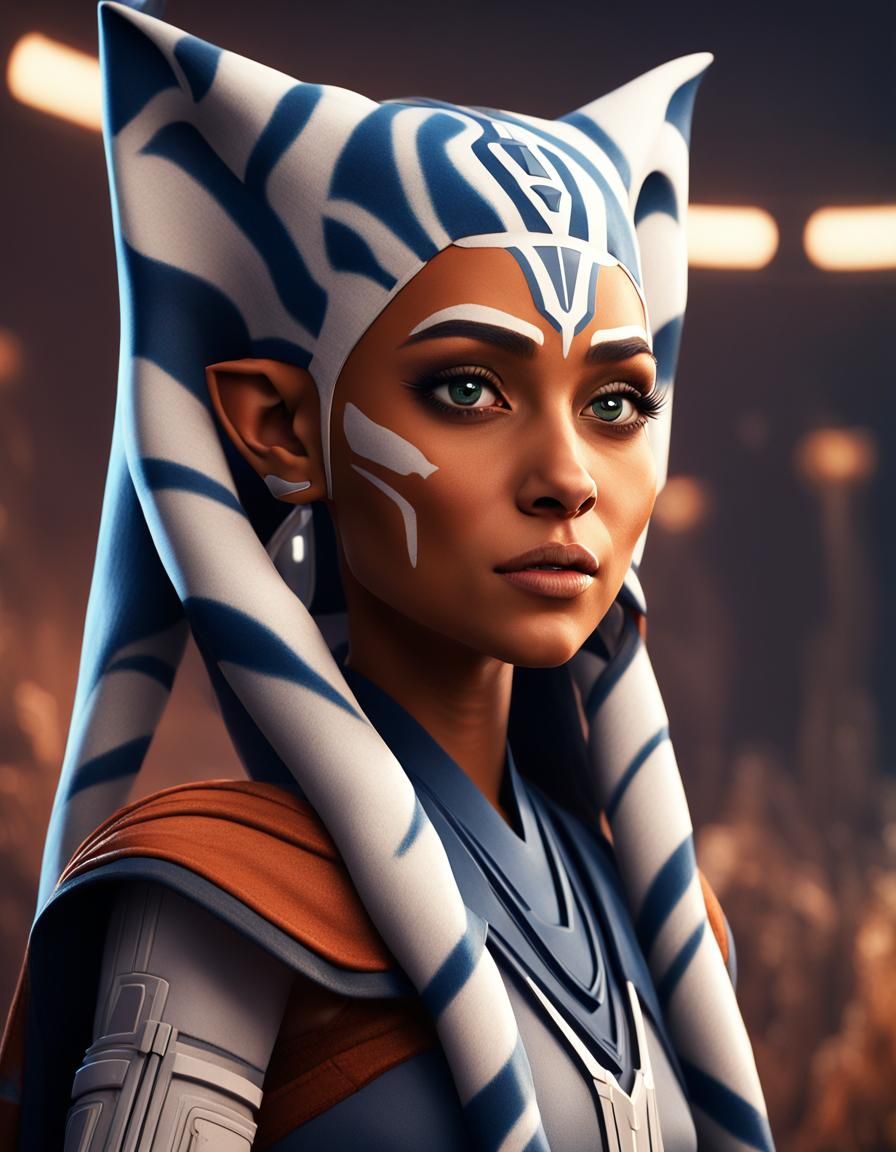 Ariana Grande as Ahsoka Tano: Cinematic Portrait