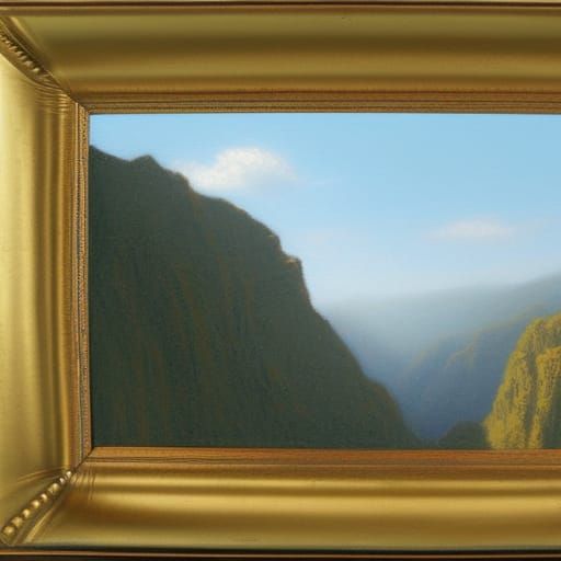 Picture Frame as Oil Painting