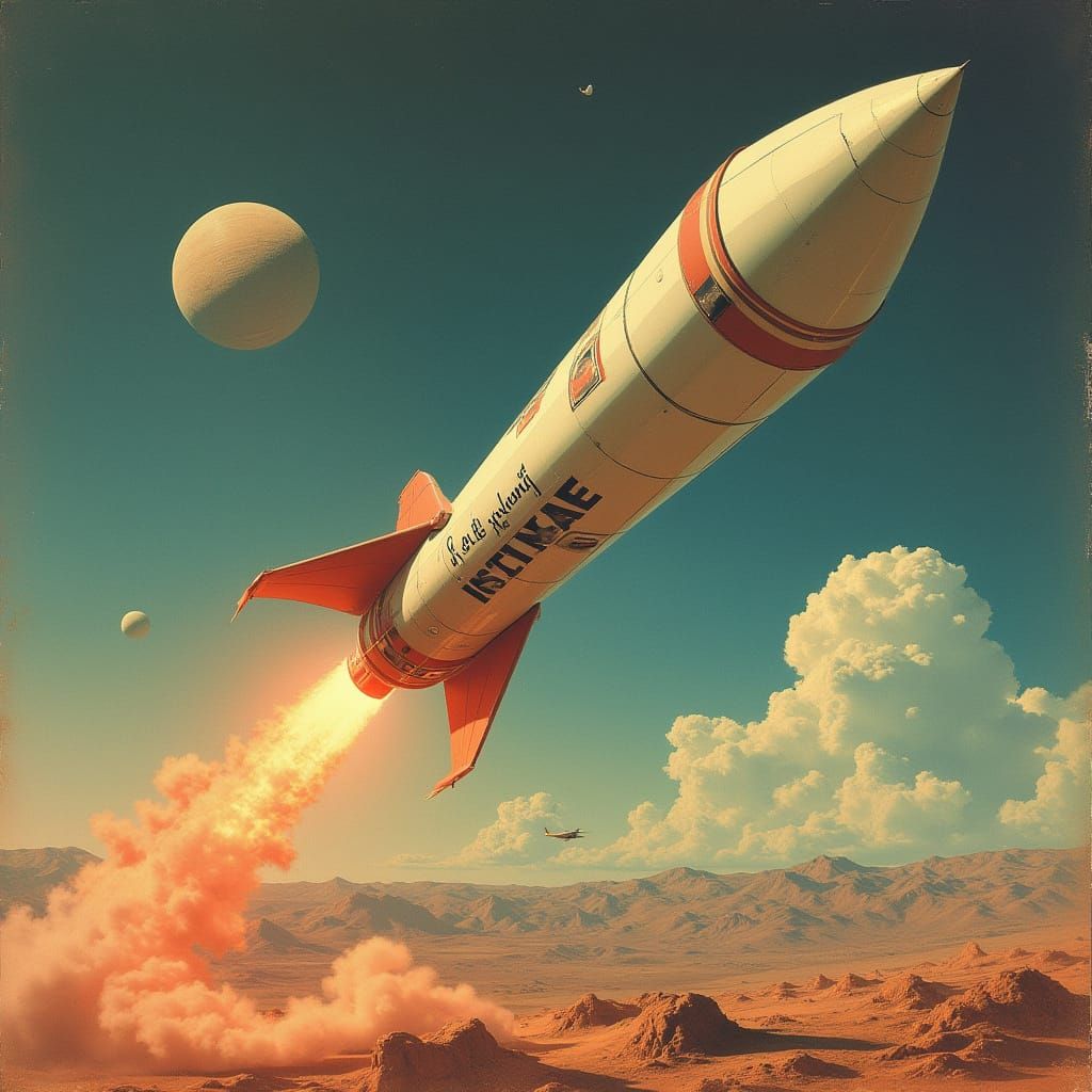 1960s Sci-Fi Missile Art Inspired by Project Pluto