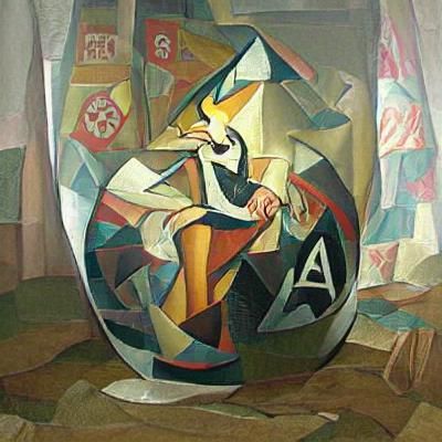 Abstract Cubist Composition in Euclidean Geometry