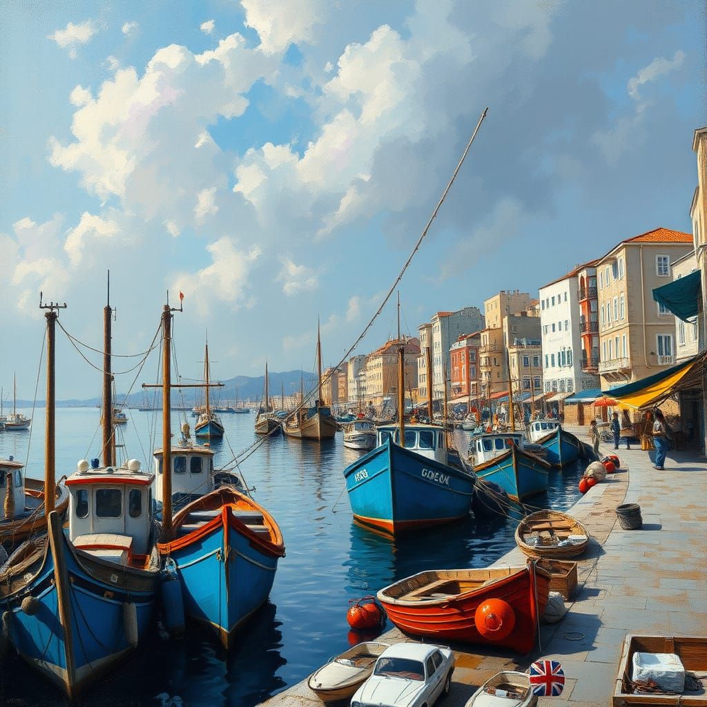 Vibrant Coastal Scene in Snapshot Aesthetic