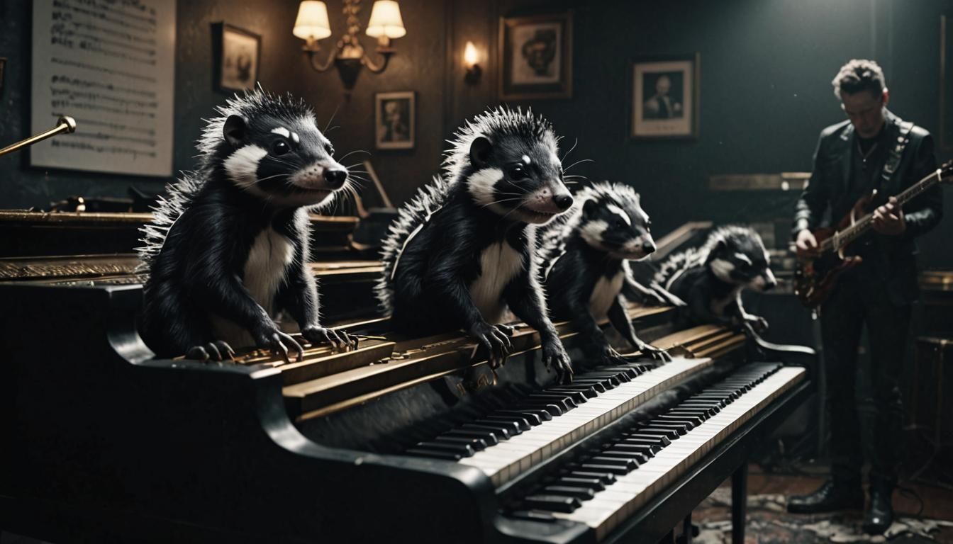 Punk Skunks Jazz Band in CGI Style