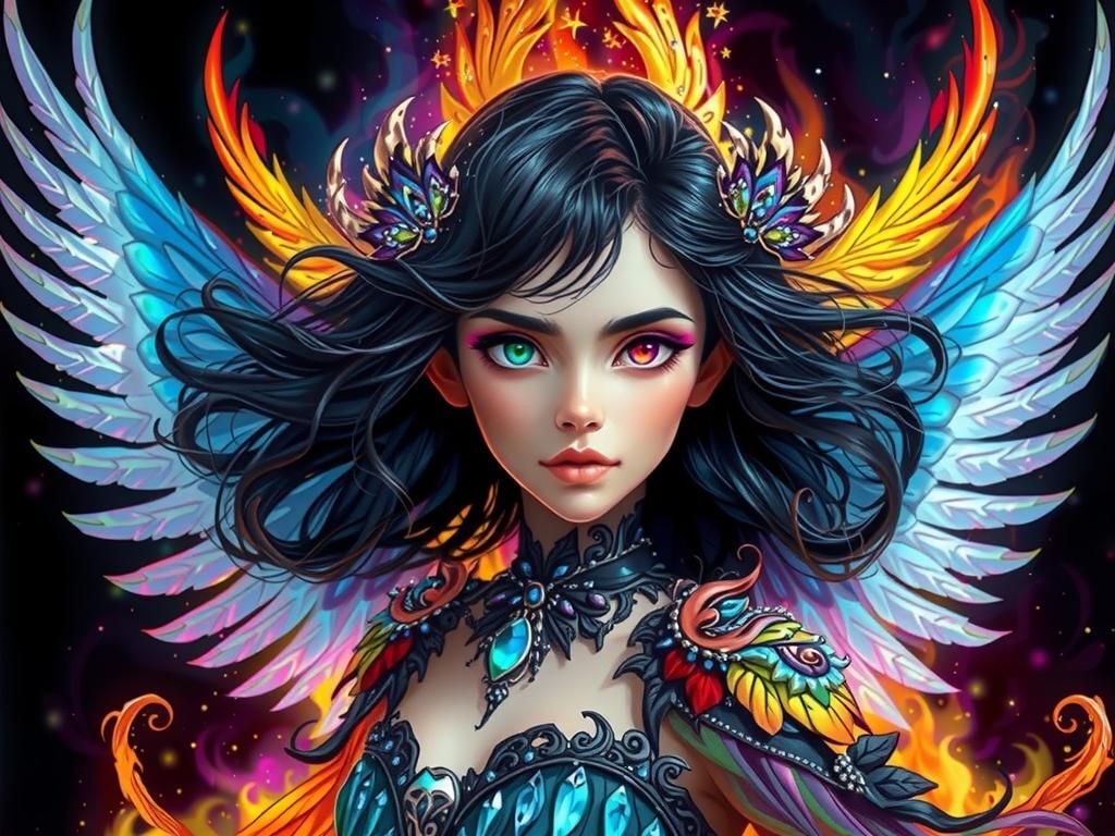 Ethereal Fairy in Forest of Fire and Ice