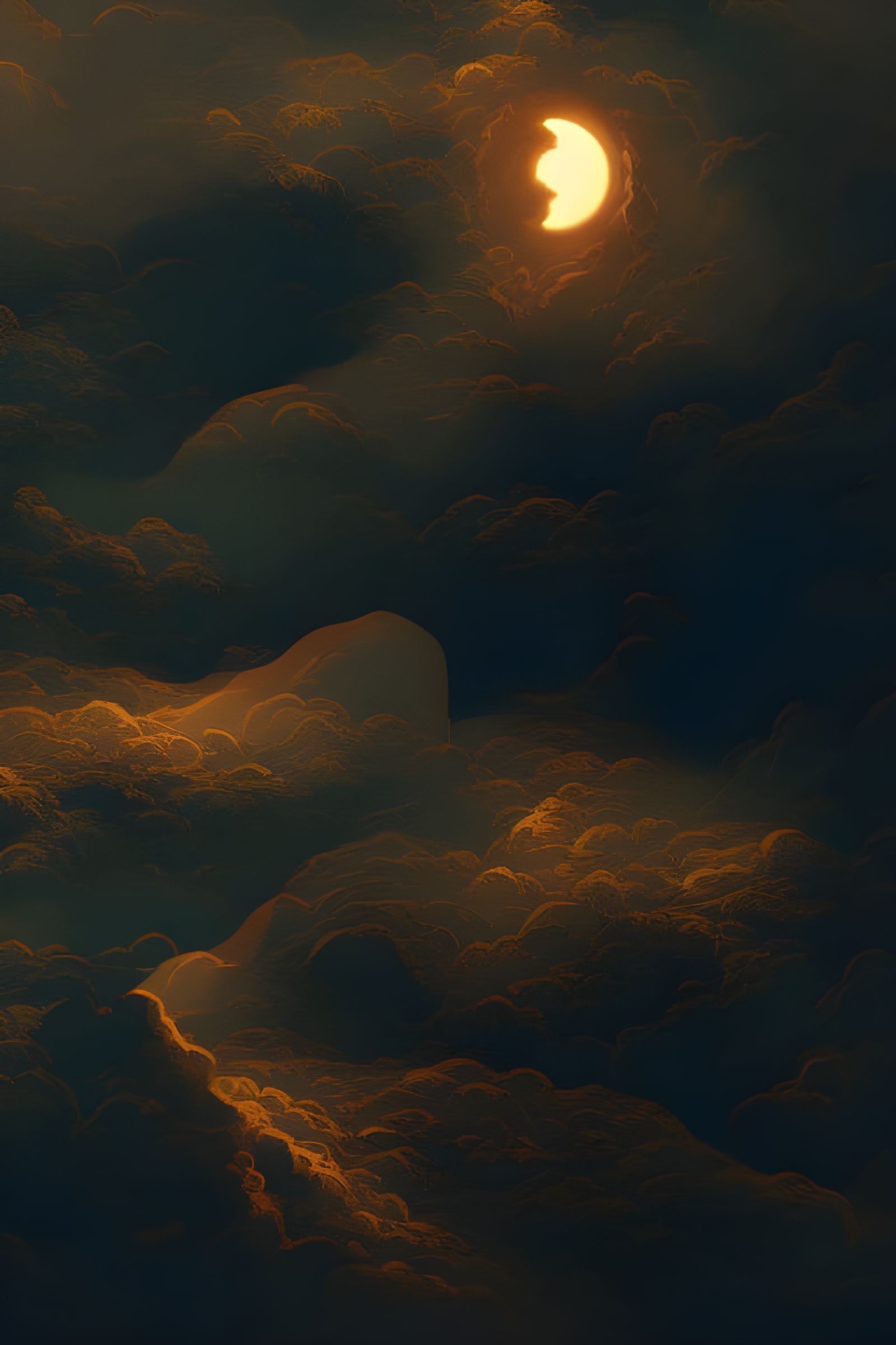 Cats on Antique Furniture with Magical Particles