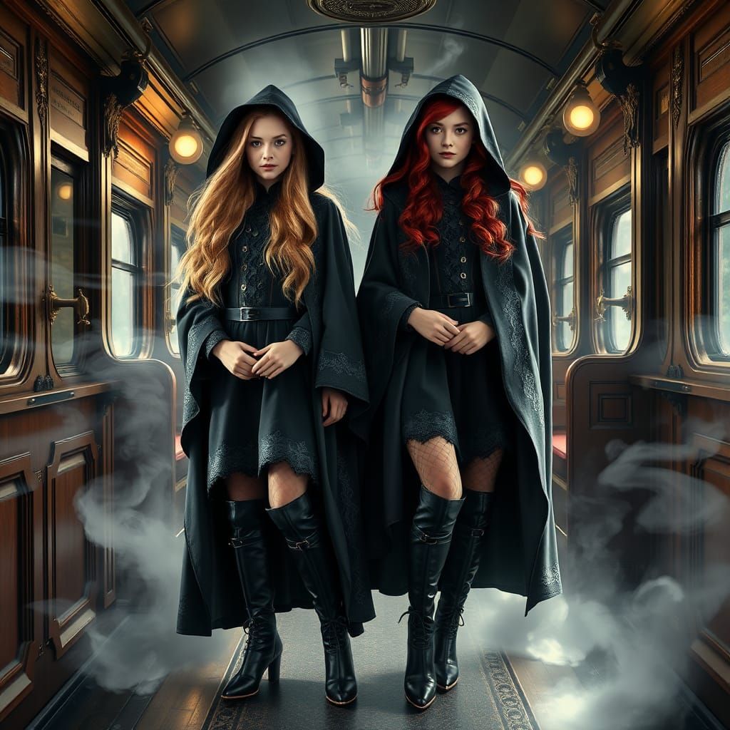 Victorian Witches on the Hogwarts Express