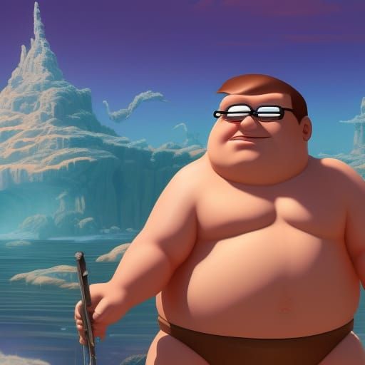 Peter griffin in a speedo