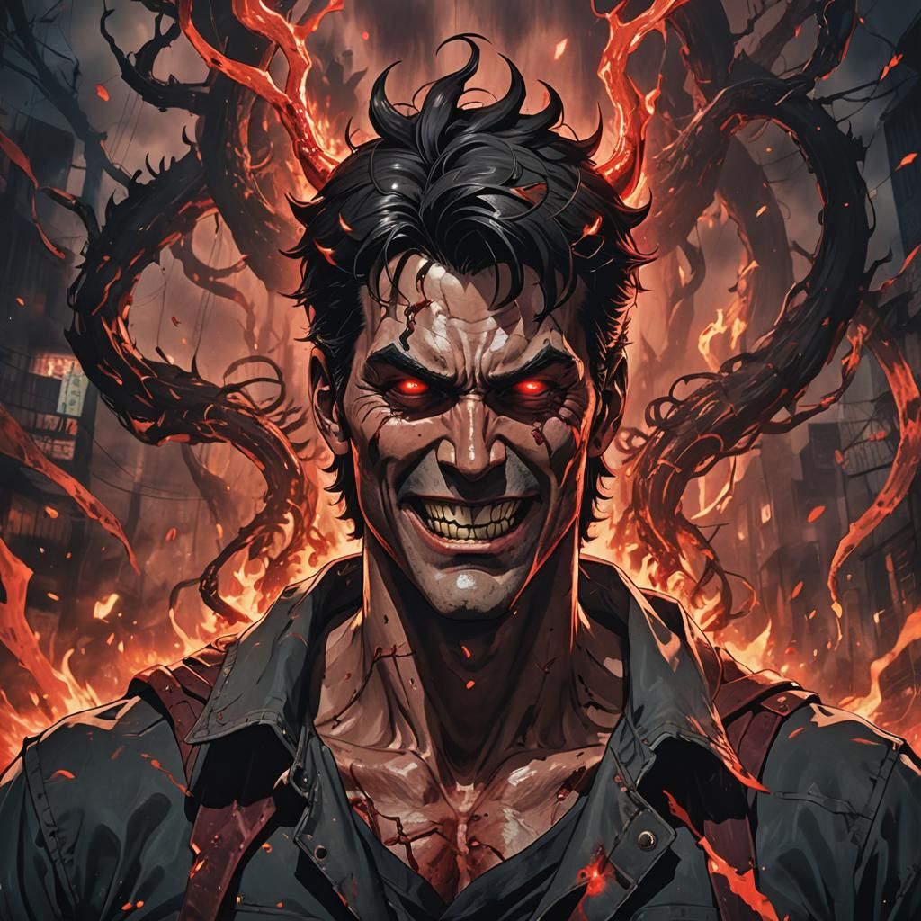 Young Ash Morphs into Satan in Gritty Dark Fantasy