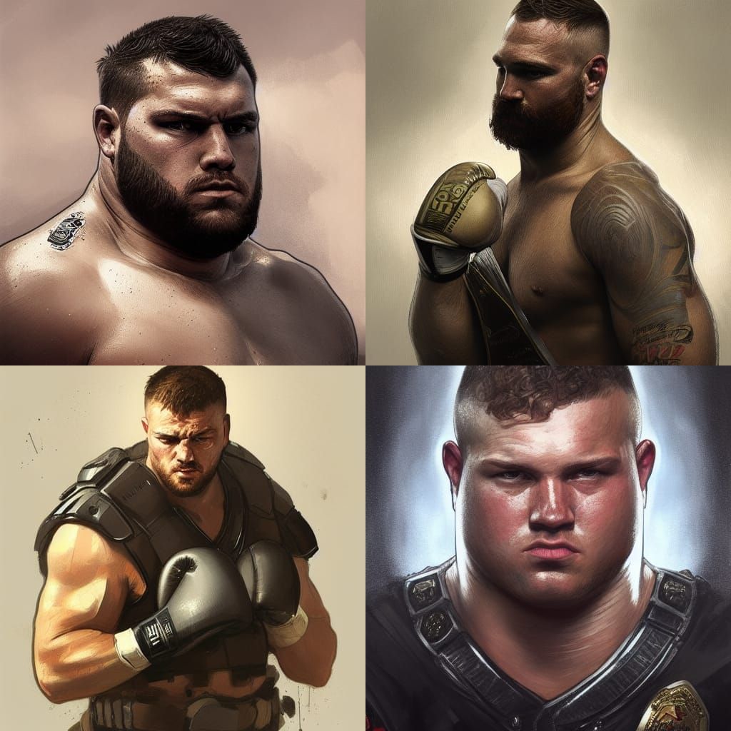 Irish Boxer Andrew Humphreys: Hyperrealistic Digital Portrai...