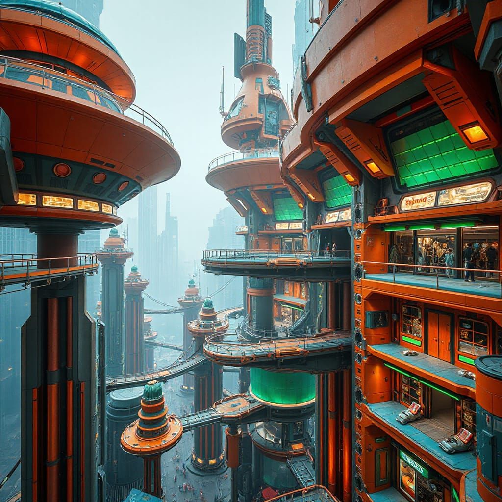 futuristic city